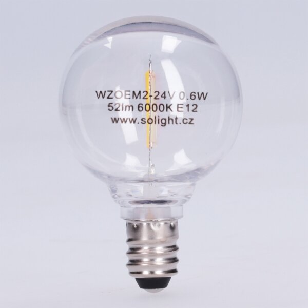 LED žiarovka G40 E12/0,6W/24V 6000K - Brilagi