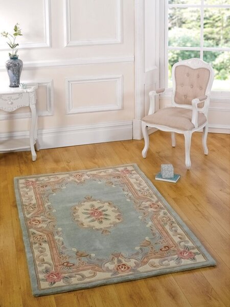 Flair Rugs , Ručne všívaný kusový koberec Lotus premium Green, 75x150, zelená, chodba / predsieň