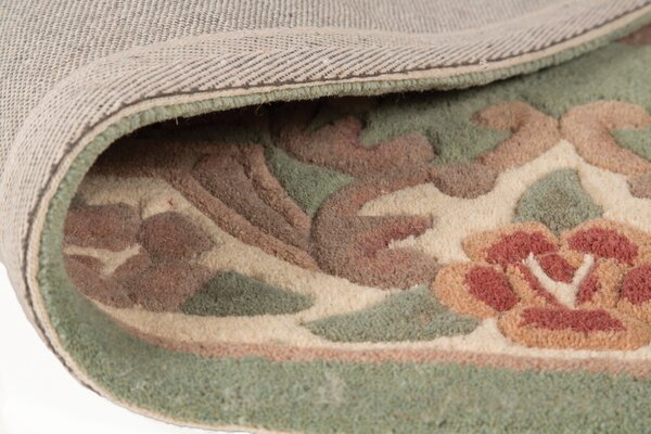 Flair Rugs , Ručne všívaný kusový koberec Lotus premium Green, 75x150, zelená, chodba / predsieň