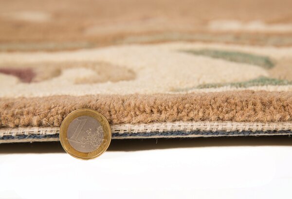 Flair Rugs , Ručne všívaný kusový koberec Lotus premium Fawn, 75x150, béžová, chodba / predsieň