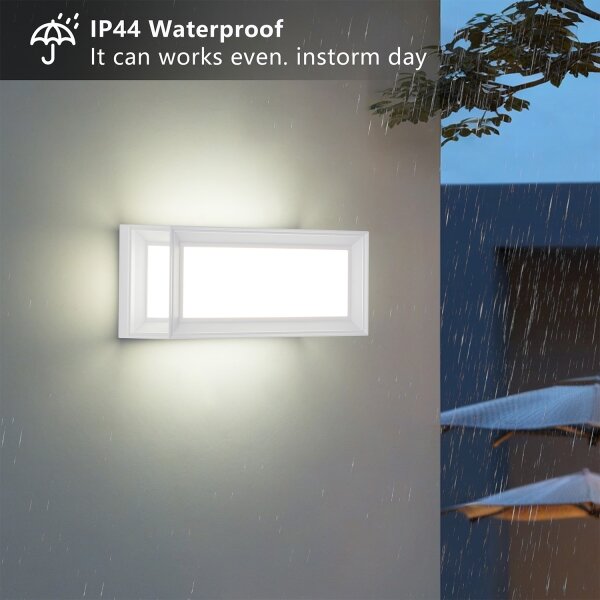 Brilagi - PARKER LED vonkajšie nástenné svietidlo s pohybovým senzorom LED/12W/230V biele IP44