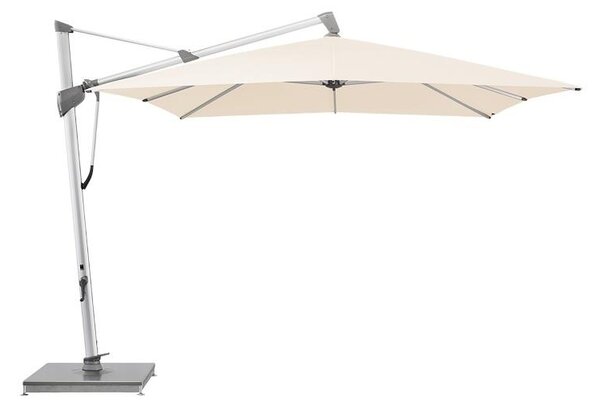 Glatz Bočný slnečník Sombrano S+, Glatz, štvorcový 300x300 cm (3x3 m), hliníkový rám antracitový (antracit), poťah polyester 220 g/m2, farba sivá