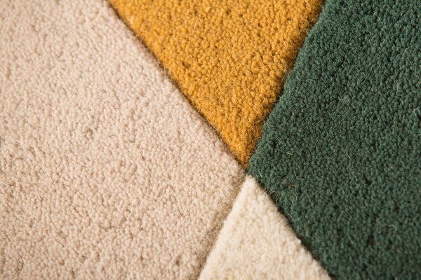 Flair Rugs , Ručne všívaný kusový koberec Illusion Prism Green / Multi, 120x170, viacfarebná, obývacia izba