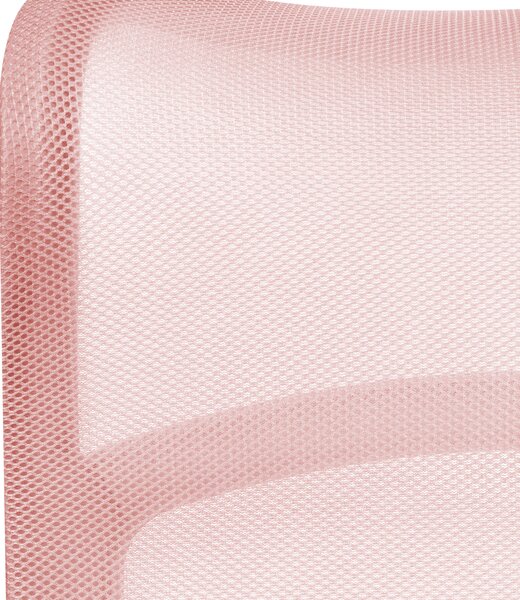 Otočná kancelárska stolička pastelová ružová sieťovina nastaviteľná výška sedadla moderná domáca kancelária