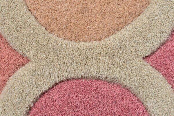 Flair Rugs , Ručne všívaný kusový koberec Illusion Rosella Pink / Blue, 80x150, viacfarebná, chodba / predsieň