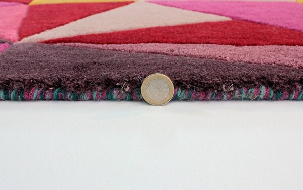 Flair Rugs , Ručne všívaný behúň Illusion Falmouth Multi, 60x230, viacfarebná, chodba / predsieň