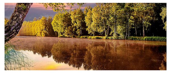 Obraz - Za riekou (120x50 cm)