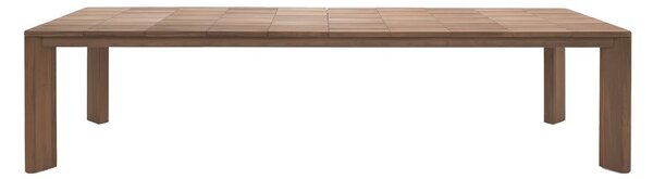Roda Teakový rozkladací jedálenský stôl Brick, Roda, obdĺžnikový 300-420x100x75 cm