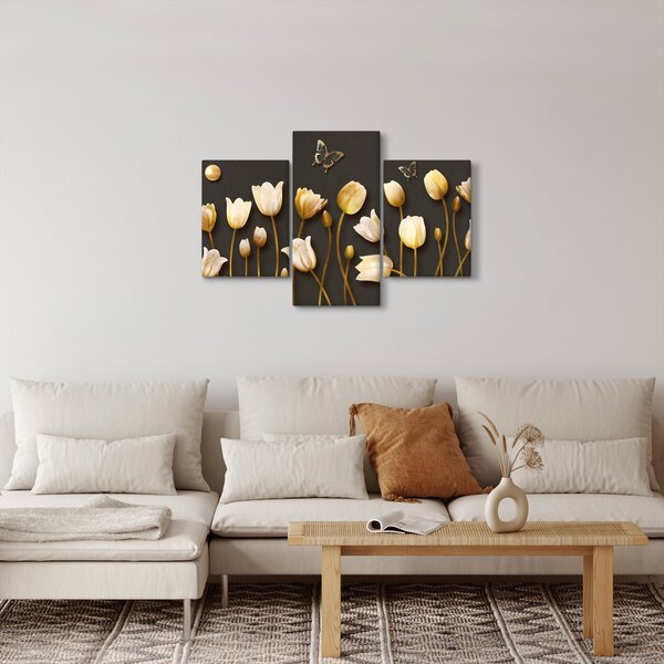 Obraz - Tulipány - abstraktné (90x60 cm)