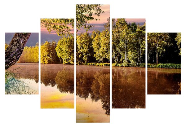 Obraz - Za riekou (150x105 cm)