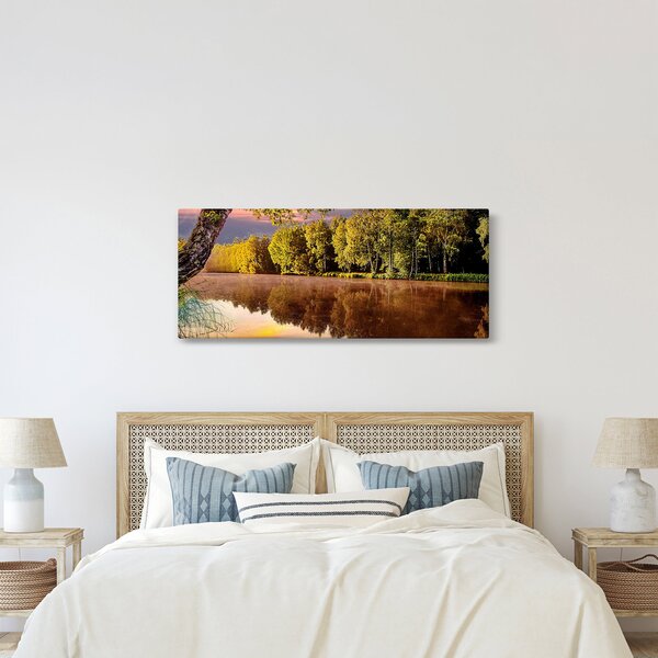 Obraz - Za riekou (120x50 cm)
