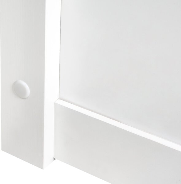 Posteľ biela borovicové drevo 140 x 200 cm s čelom lamelový rošt úložný priestor minimalistický škandinávsky štýl spálňa