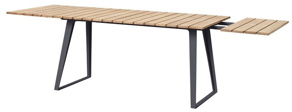 Cane-line Rozkladací jedálenský stôl Copenhagen, Cane-line, obdĺžnikový 160-243x84x74 cm, rám hliník farba lava grey, doska teak