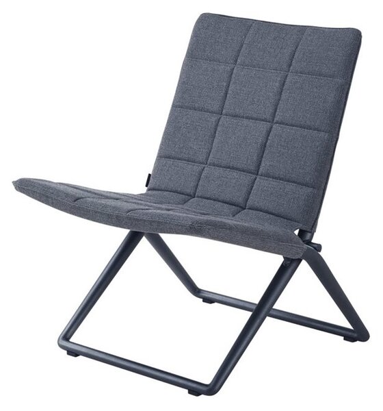 Cane-line Skladacia nízka stolička Traveller, Cane-line, 61x72x78 cm, rám hliník, poťah vonkajšia látka AirTouch grey