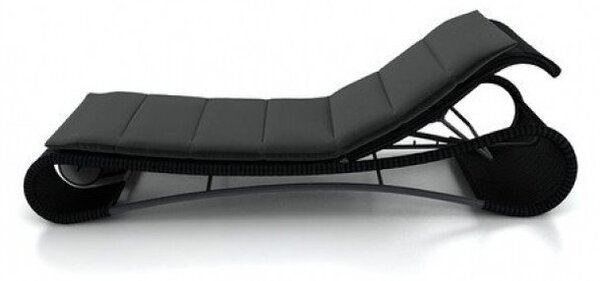 Cane-line Ležadlo Escape, Cane-line, 217x72x28/103 cm, rám kov, výplet umelý ratan farba white grey