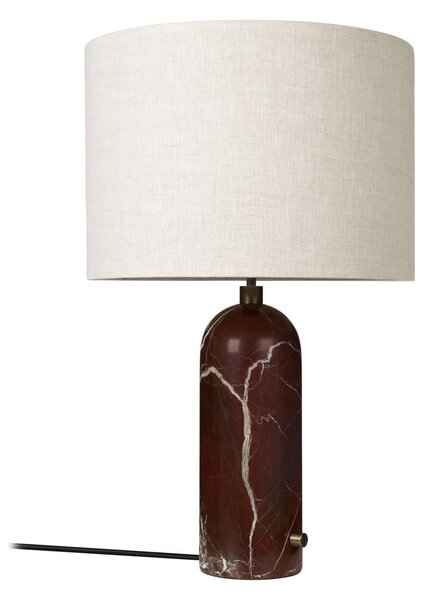 Stolové Lampa GUBI, Gravity Large, stmievateľné, Červená, Obývacia izba, Kameň, Dizajnový