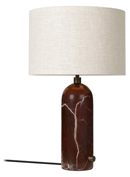 Stolové Lampa GUBI, Gravity Small, stmievateľné, Červená, Obývacia izba, Kameň, Dizajnový