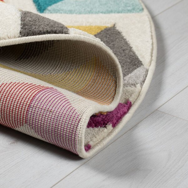 Flair Rugs , Kusový koberec Spectrum Bolero Multi kruh, 160x160 (priemer) kruh, viacfarebná, kancelária
