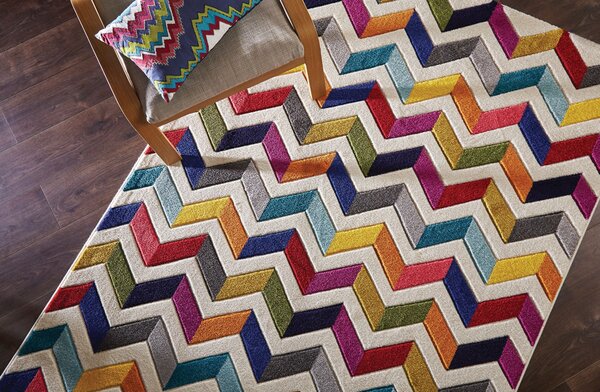 Flair Rugs , Kusový koberec Spectrum Bolero Multi, 80x150, viacfarebná, obývacia izba