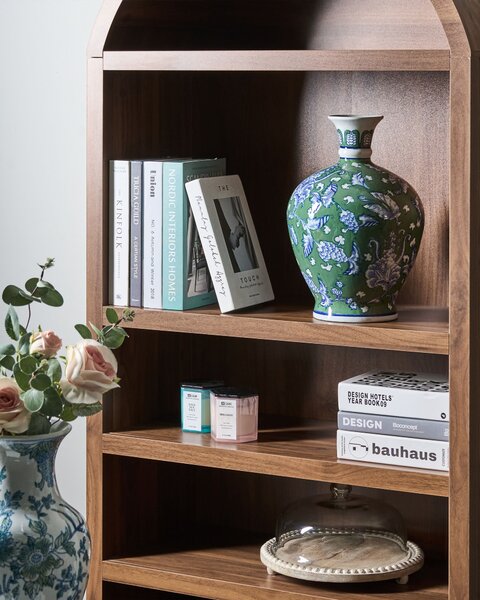 Váza na kvety zelená porcelánová so vzorom dekoratívny doplnok starožitný vintage dizajn