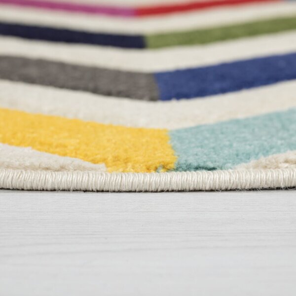 Flair Rugs , Kusový koberec Spectrum Bolero Multi kruh, 160x160 (priemer) kruh, viacfarebná, kancelária