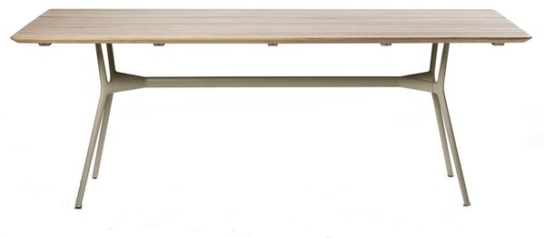 Tribu Jedálenský stôl Branch, Tribu, obdĺžnikový 210x98x75 cm, rám hliník white, doska hliník white