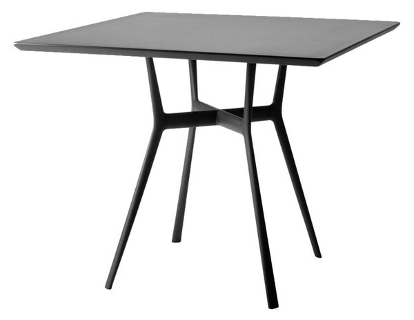 Tribu Jedálenský stolík Branch, Tribu, štvorcový 80x80x75 cm, rám hliník white, doska teak