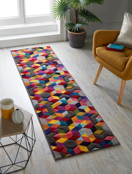 Flair Rugs , Behúň Spectrum Dynamic Multi, 66x230, viacfarebná, chodba / predsieň