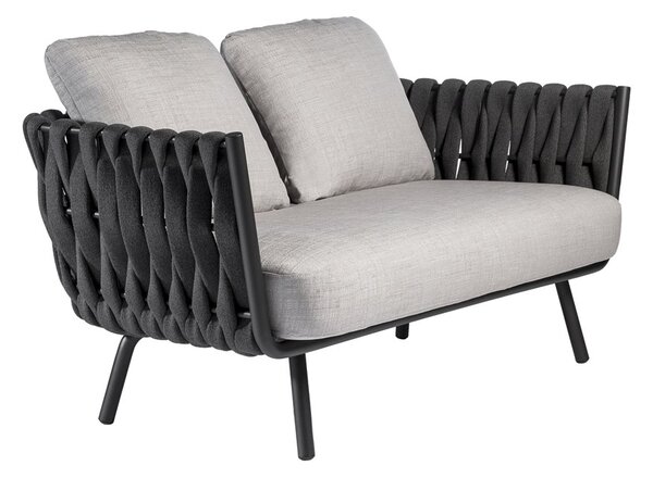 Tribu 2-miestna pohovka Tosca, Tribu, 163x74x69 cm, rám lakovaná nehrdzavejúca oceľ linen, výplet farba linen, bez čalúnenia