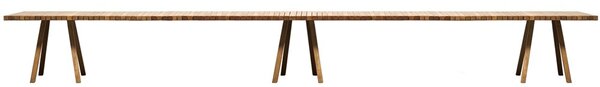 Tribu Teakový jedálenský stôl Vis a Vis, Tribu, obdĺžnikový 700x99x75 cm, rám teak, doska teak