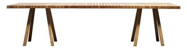 Tribu Teakový jedálenský stôl Vis a Vis, Tribu, obdĺžnikový 300x99x75 cm, rám teak, doska teak