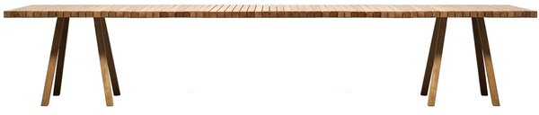 Tribu Teakový jedálenský stôl Vis a Vis, Tribu, obdĺžnikový 400x99x75 cm, rám teak, doska teak
