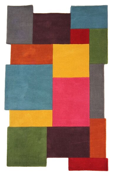Flair Rugs koberce Ručne všívaný kusový koberec Abstract Collage Multi - 120x180 cm