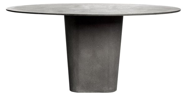 Tribu Betónový jedálenský stôl Tao, Tribu, okrúhly 160x74 cm, odľahčený betón farba linen