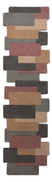 Flair Rugs koberce Ručne všívaný kusový koberec Abstract Collage Pastel - 60x230 cm