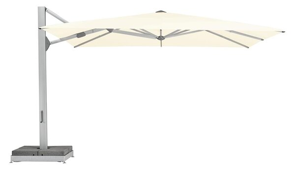 Glatz Profesionálny bočný slnečník Ambiente Nova, štvorcový 350x350 cm (3,5x3,5 m), rám eloxovaný hliník, poťah akryl 300 g/m2, farba podľa vzorkovníka