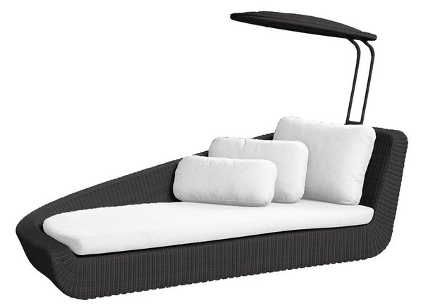 Cane-line Relax poťah pravostranný Savannah, Cane-line, 235x98x153 cm, rám kov, výplet umelý ratan farba black