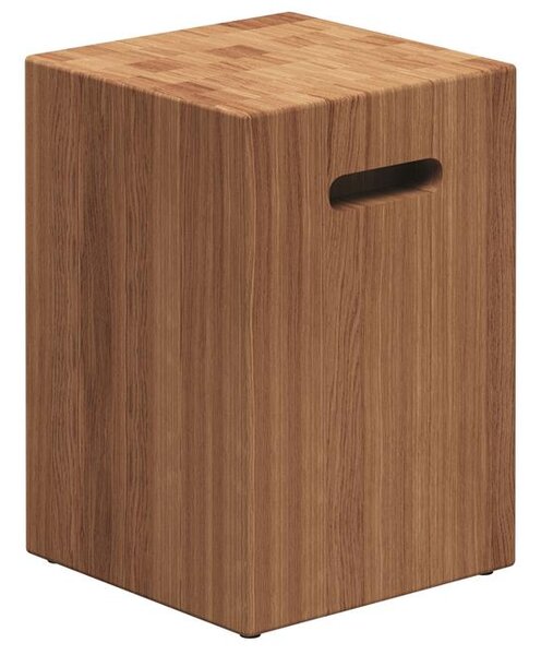 Gloster Teakový odkladací stolík Block, Gloster, 31,5x31,5x46 cm