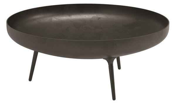 Gloster Vonkajšie ohnisko Fire Bowl, Gloster, okrúhle 89 cm, práškovou farbou lakovaná oceľ čierna farba