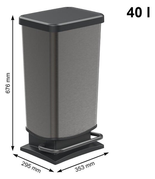 ODPADKOVÝ KÔŠ 40 l Rotho - Vybavenie kuchyne