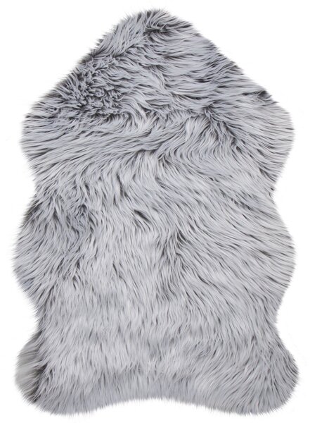 Flair Rugs koberce Kusový koberec Anja Faux Fur Helsinki Grey - 60x90 tvar kožušiny