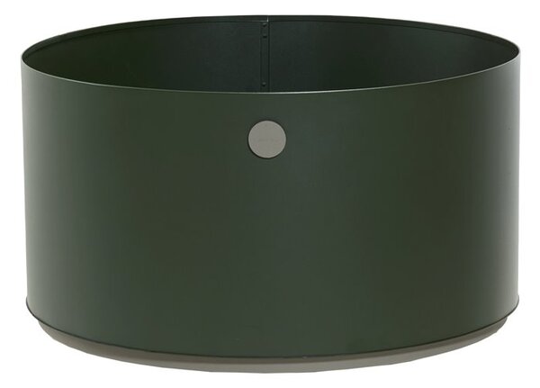 Cane-line Vonkajší kvetináč Grow, Cane-line, okrúhly 75x41 cm, hliník farba dark green
