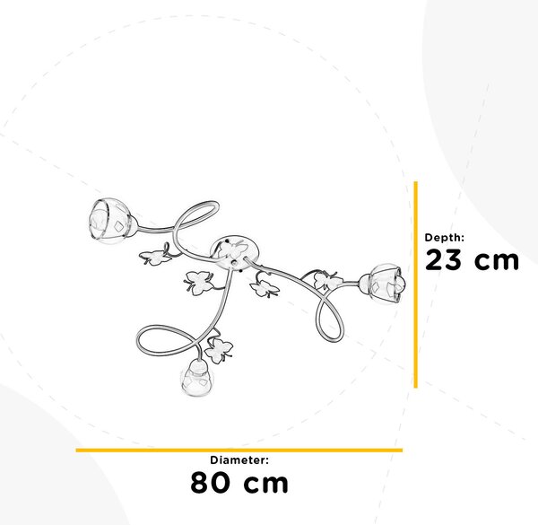 STROPNÉ SVIETIDLO DO DET. IZB, 80/80/20 cm - Online Only bytové doplnky, Online Only