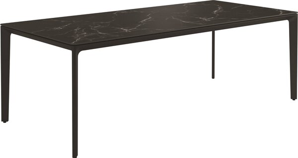 Gloster Jedálenský stôl Carver, Gloster, obdĺžnikový 220x100x73 cm, rám hliník farba meteor, doska keramika dekor Nero