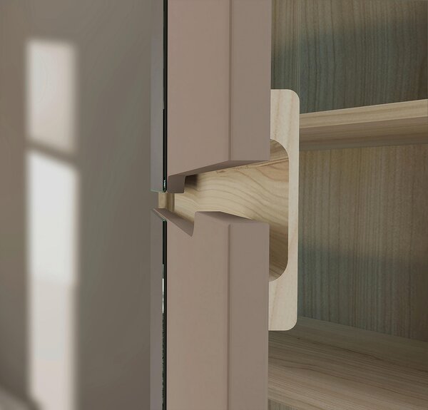 PREDSIEŇOVÁ SKRIŇA, taupe, farba duba, 55/192/38 cm Voleo - Skrine