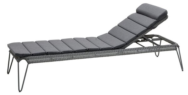 Cane-line Stohovateľné ležadlo Breeze, Cane-line, 64x190x82 cm, rám kov farba light grey, výplet umelý ratan farba light grey