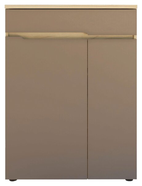 SKRINKA NA TOPÁNKY, taupe, farba duba, 80/107/38 cm Voleo - Skrine, regály & police na topánky