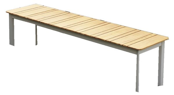 Varaschin Lavica bez sedadla System, Varaschin, 178x45x43 cm, rám hliník, sedacia časť HPL kat. A, farba podľa vzorkovníka