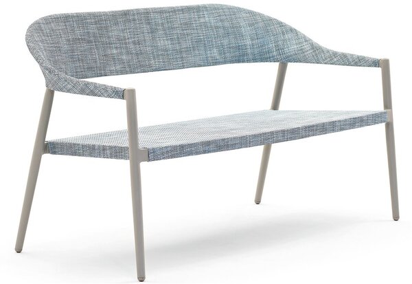 Varaschin Pohovka 2-sed stohovateľná Clever, Varaschin, 142x69x80 cm, rám hliník, výplet textilén, farebné prevedenie podľa vzorkovníka, bez sedáka