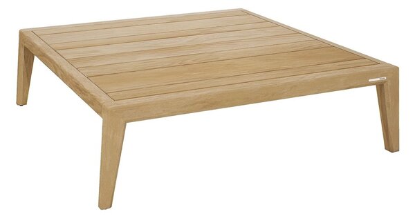 Manutti Teakový konferenčný stolík Sunrise, Manutti, štvorcový 120x120x35 cm, rám brushed teak